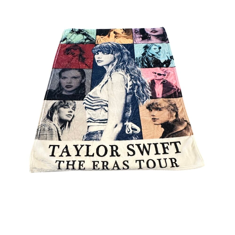 Taylor Swift The Eras Tour Throw Blanket 40x30 Plush Fleece lightweight